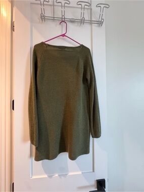 a.n.a Olive Knit Pullover Sweater size M